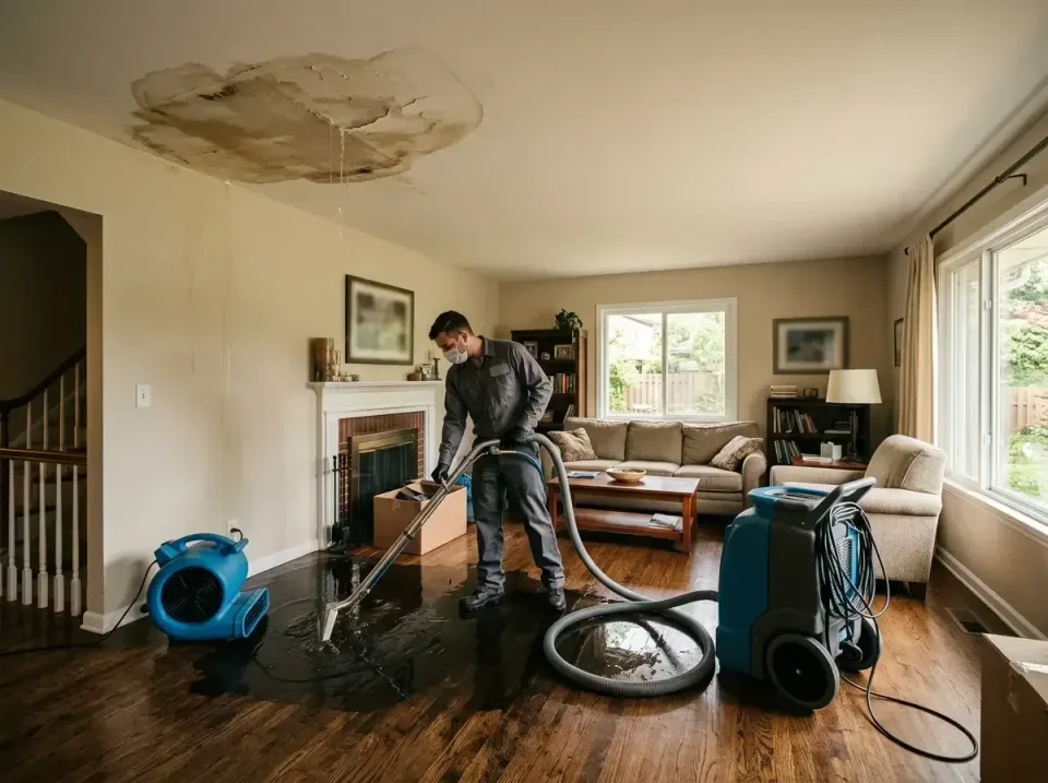 attic-pipe-burst-ceiling-drip-008 — frequently asked questions, Water Damage Restoration & Carpet Care in Gardendale, AL